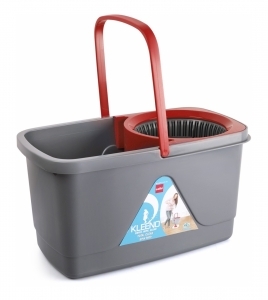 cello Kleeno Total Clean 360 Degree Bucket Spin Mop with 1 Extra Micro Fiber Refill Mop