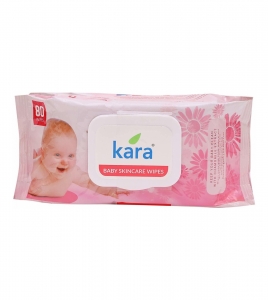 Kara Cleansing Baby Wipes (80 Wipes Per Pack) Pack of 3 (3 Wipes)