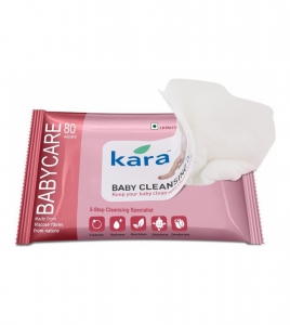 Kara Cleansing Baby Wipes (80 Wipes)