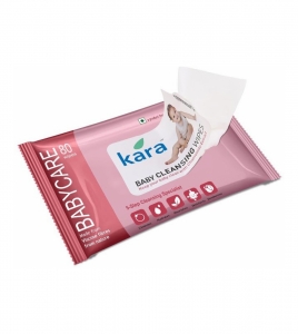 Kara Cleansing Baby Wipes (80 Wipes)