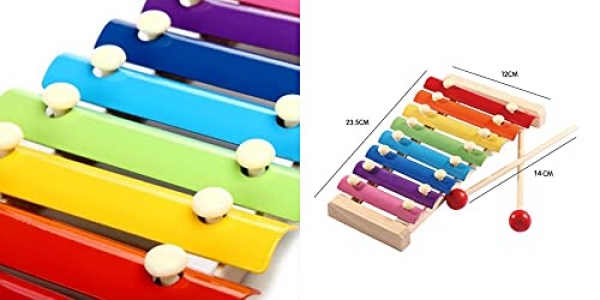 Toylelo Handicrafts Guitar Xylophone, Super high Grade Wooden Musical Toy for Kids with Children, Best Educational Development Musical Kid Toy as Best Holiday (Pack of 2)