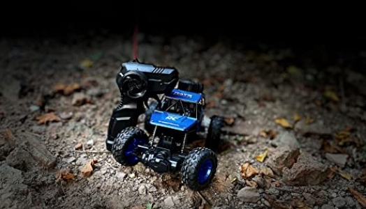 Toylelo Rock Crawler 1:18 Scale 4WD Rally Car, Rock Climber High Speed Monster Racing Car for Kids, Metal Alloy Body Rock Climber High Speed Monster Racing Car (Assorted Colour)