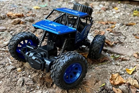 Toylelo Rock Crawler 1:18 Scale 4WD Rally Car, Rock Climber High Speed Monster Racing Car for Kids, Metal Alloy Body Rock Climber High Speed Monster Racing Car (Assorted Colour)