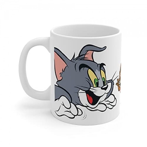 Smart Gift Tom & Jerry Unique Photo Printed Ceramic Coffee Mug – 1 Piece, Multicolor, 330ml*