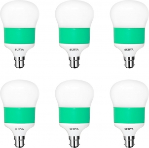 SURYA 20 W Globe B22 LED Bulb (White, Pack of 6)