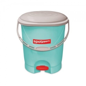 Spotzero by Milton Classic Plastic Pedal Dustbin, 12 Liters (Eco Green)
